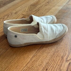 UGG Cream Espadrille Slip-Ons 8.5